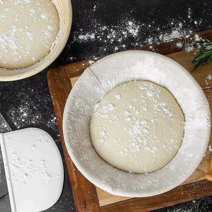 Banneton-mir en rotin naturel, ustensiles de cuisson, outils de fermentation de la pâte, avec jantes