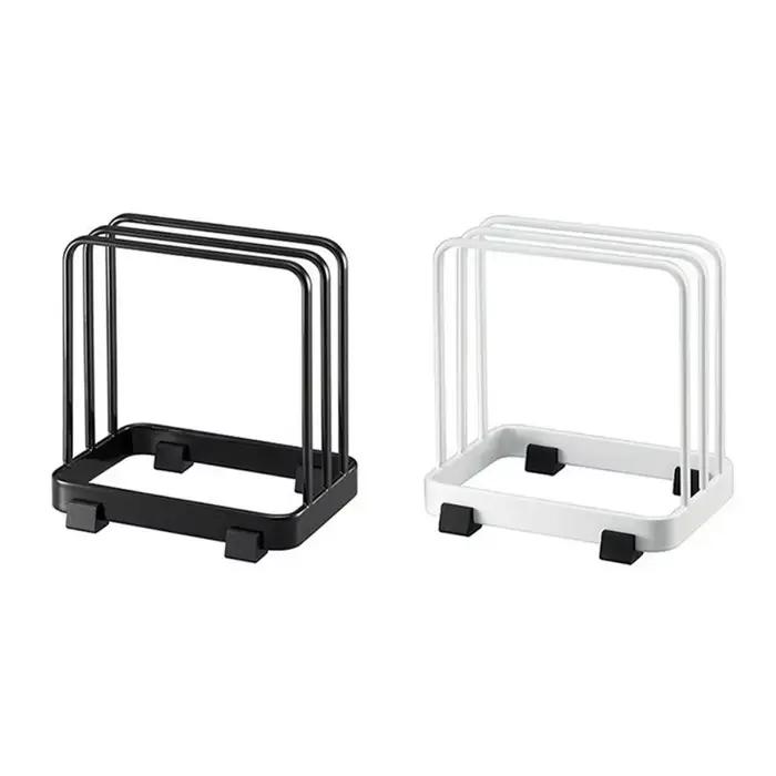 Étagère simple à plusieurs niveaux pour planches à découper, égouttoir vertical de cuisine couleur unie, support de séchage de vaisselle, tri et rangement