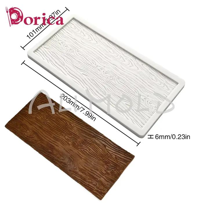 Moule en silicone en forme de veines d'écorce pour décoration de gâteau
