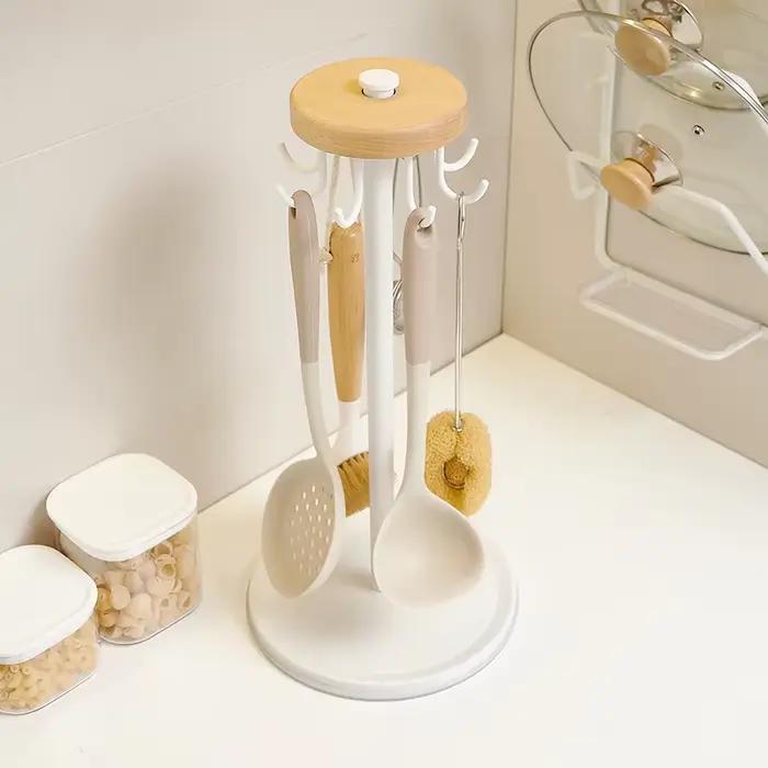 Porte-ustensiles de cuisine rotatif