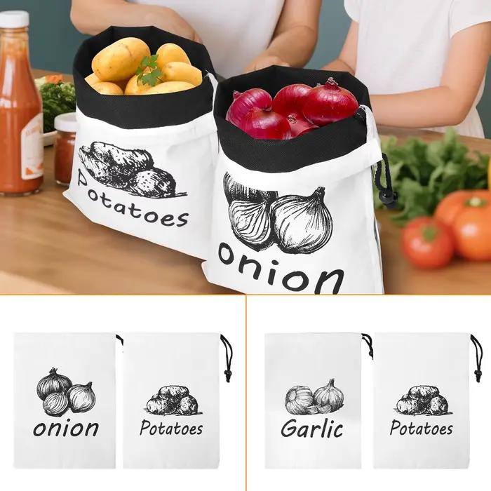 Sac de rangement pour pommes de terre et oignons