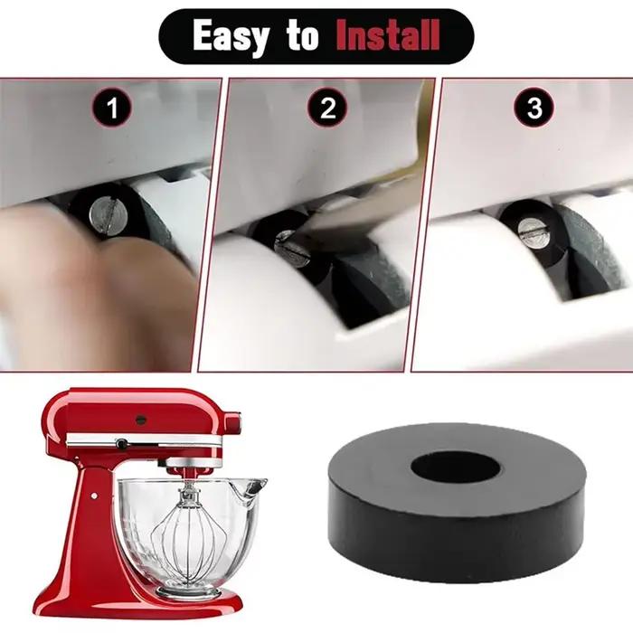 Paquet de 4 rondelles en caoutchouc pour mélangeurs KitchenAid pour mélangeurs à tête inclinable Kitchenaid, accessoires de cuisine