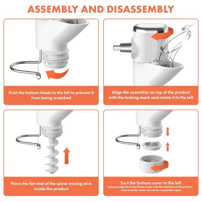 Gvode Fixation de presse à pâtes pour mélangeurs sur socle KitchenAid 7 plaques interchangeables accessoires