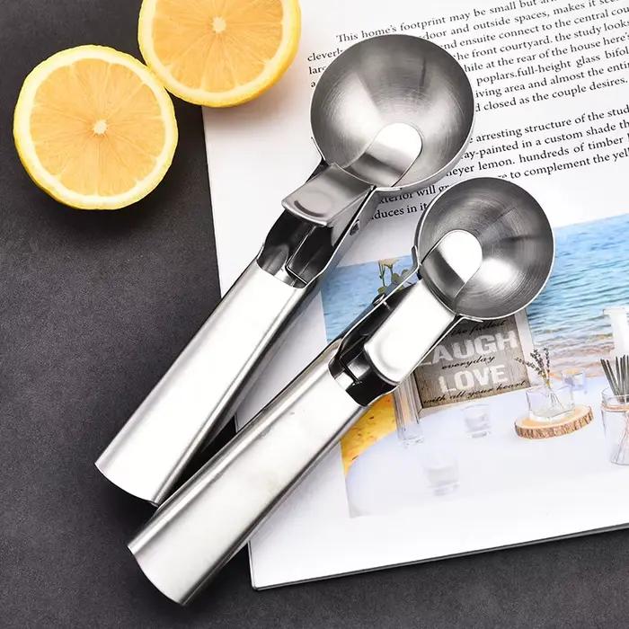 Cuillère à boules en acier inoxydable multifonctionnelle pour glace, melons et autres fruits occasions spéciales cuisine gourmande