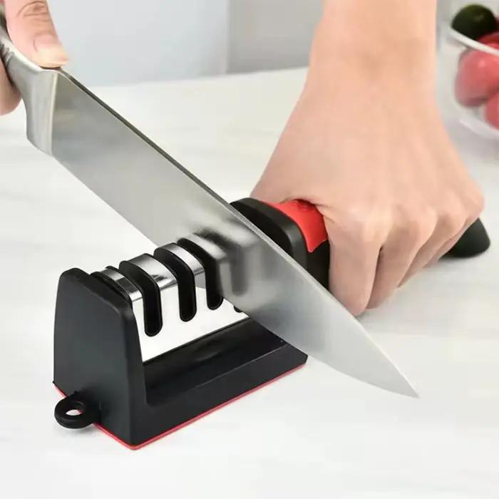 Affûteur de couteaux professionnel à 3/4 segments