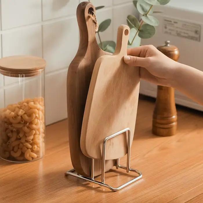 Support de planche à découper en acier inoxydable