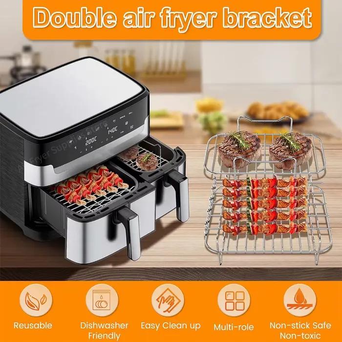 Ensemble d'accessoires pour friteuse à air Tefal EY 901840 Moules de cuisson en silicone/tapis/tapis à