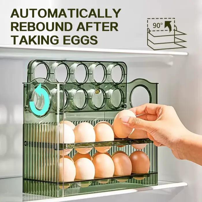 Porte-œufs de cuisine, boîte de rangement pour réfrigérateur à œufs de grande capacité