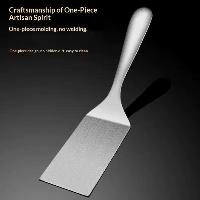 Spatule de cuisine en acier inoxydable pour restaurant et usage domestique