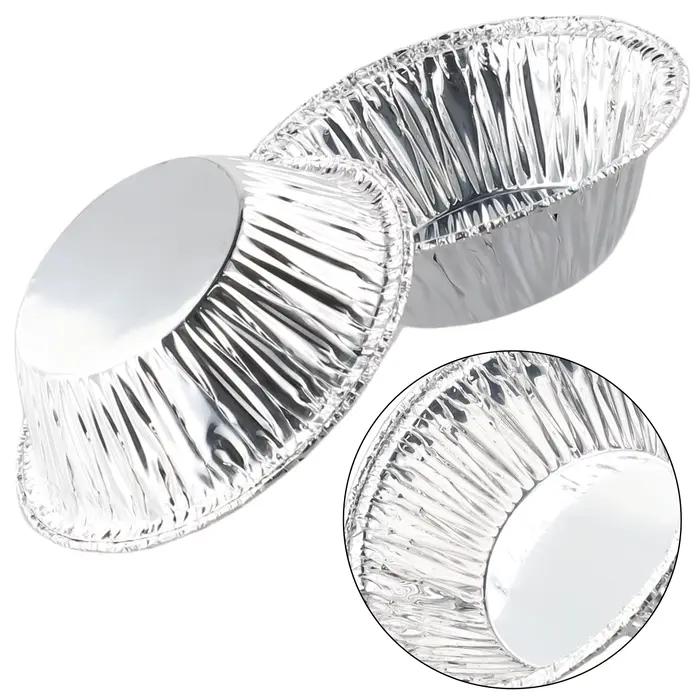 100 pièces aluminium 3in feuille tarte Pan jetable Mini Pot