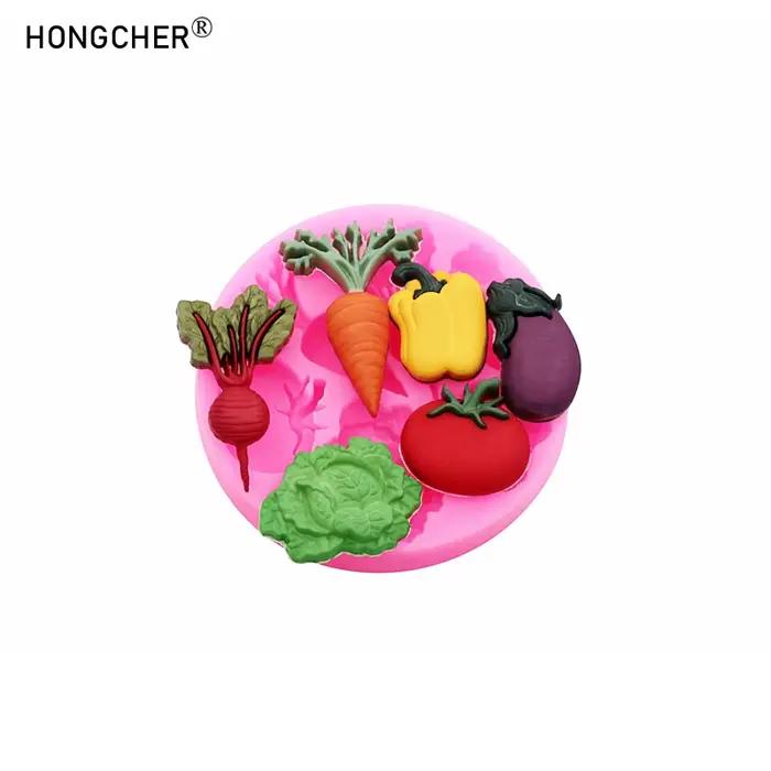 Moules en silicone pour gâteaux à thème légumes (carotte