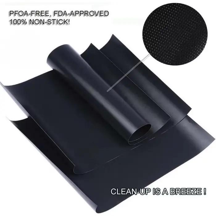 Lot de 5 tapis de cuisson antiadhésifs pour barbecue