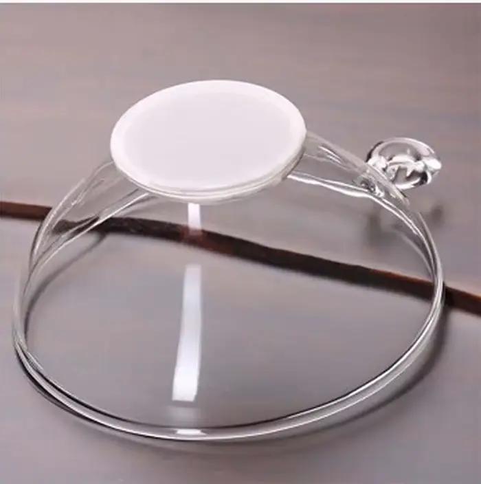Passoire à thé en verre résistant à la chaleur avec poignée