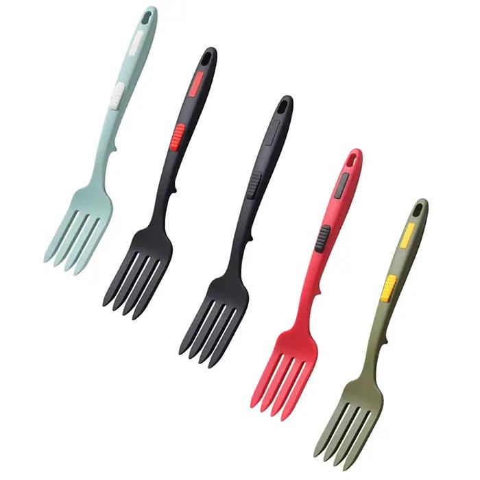 Ustensiles de cuisine flexibles multifonctions, serveur de spaghetti, fourcommuniste à salade en silicone, fouet, accessoires de service, 1 pièce
