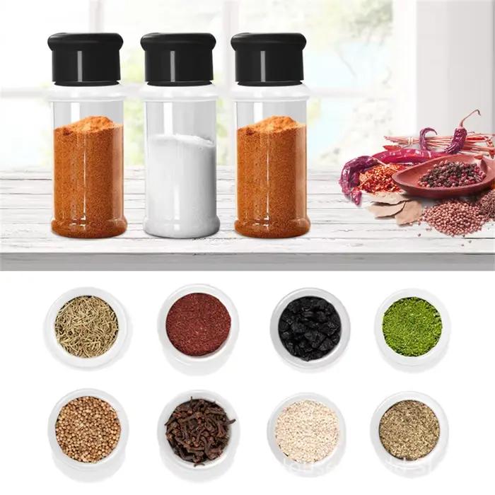 Pots pour épices, salière et poivrière, pot d'assaisonnement, organisateur d'épices, condiments de Barbecue en plastique, outil Gadget de cuisine, 5/10/15/20 pièces