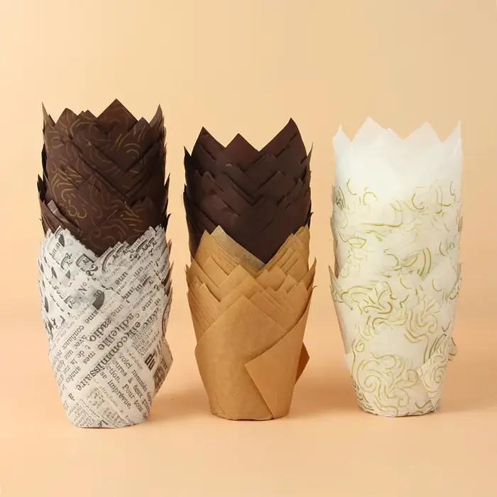 Gobelets en papier pour muffins tulipes
