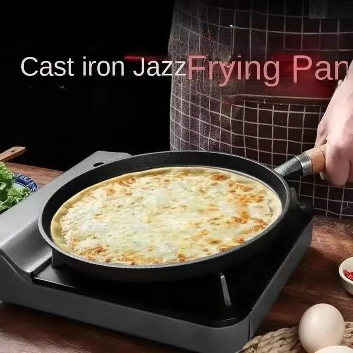 Poêle à frire en fonte non revêtue