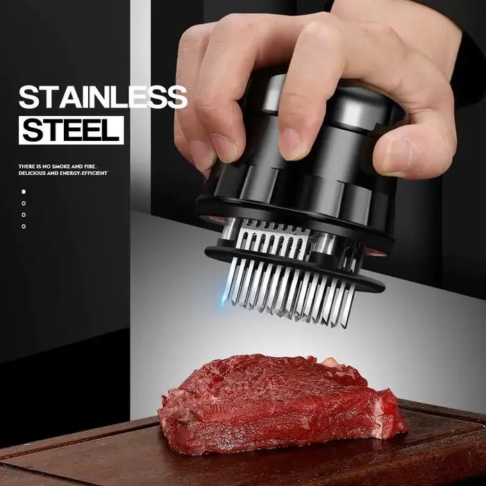 Attendrisseur de viande phérique en acier inoxydable
