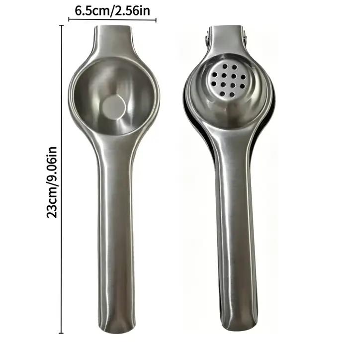 Presse-agrumes manuel en acier inoxydable pour citron orange et lime facile à nettoyer pour petit déjeuner familial ou cadeau d anniversaire