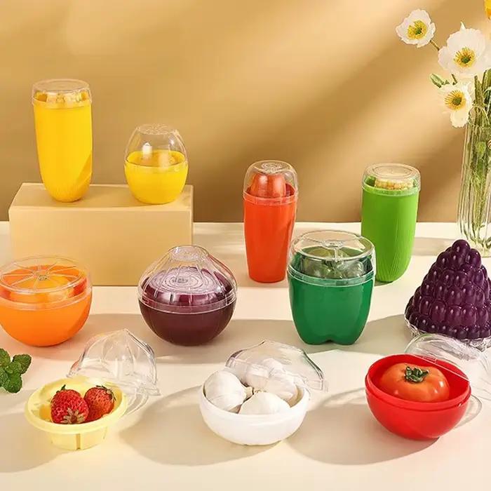Boîte à légumes pour fruits et légumes scellée multicolore pour économiser la fraîcheur des aliments occasions quotidiennes et cadeaux pour la cuisine