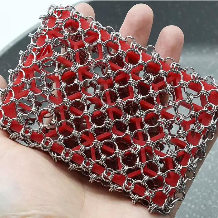 Poêle à récurer en fonte d'acier inoxydable