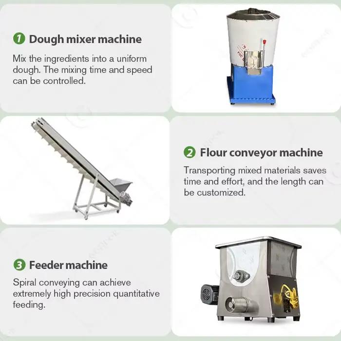 Machine à pâtes électrique compacte 100 kg, machine automatique à spaghetti et macaroni pour ligne de production de restaurant, personnalisable