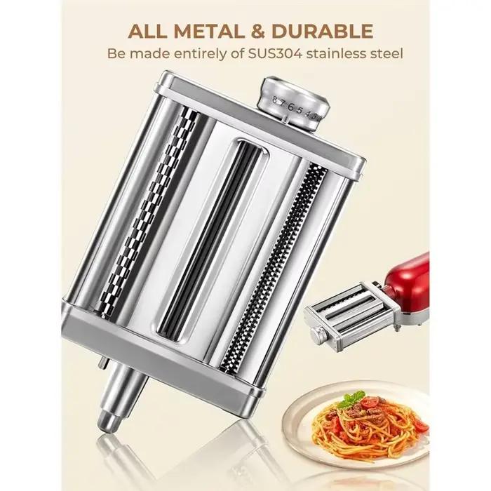 Accessoire pour machine à pâtes 3 en 1 pour batteur sur socle Kitchenaid