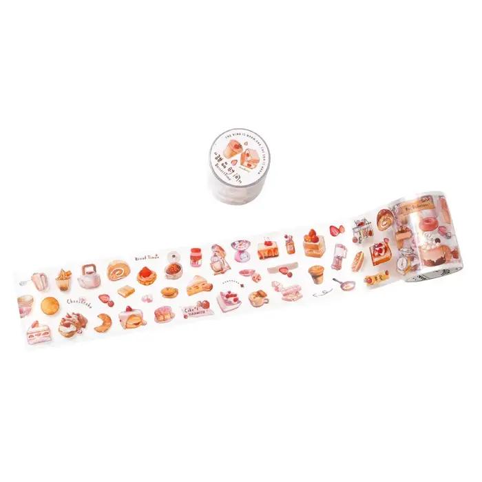 1 rouleau de ruban adhésif rétro pour pâtisserie