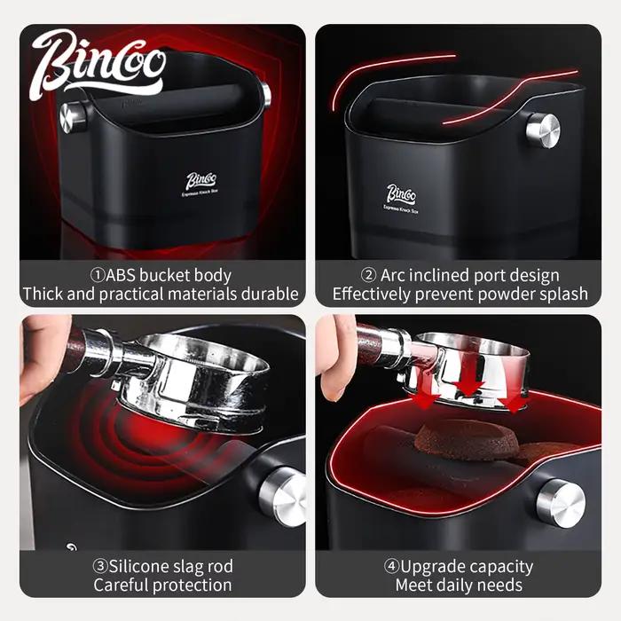 Bincoo 0.8L café frapper boîte expresso marc conteneur anti-dérapant
