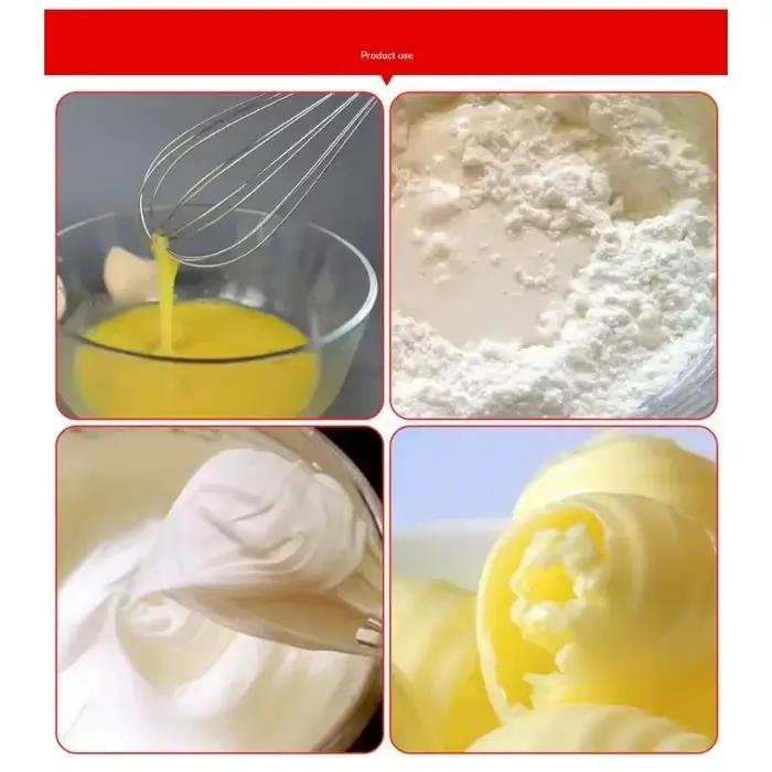 1 Mixeur Électrique, Batteur à Œufs, Double Fouet, Mixeur à Gâteau et Crème 3 Vitesses Type Pistolet, Mélangeur de Pâte, Mixeur Alimentaire