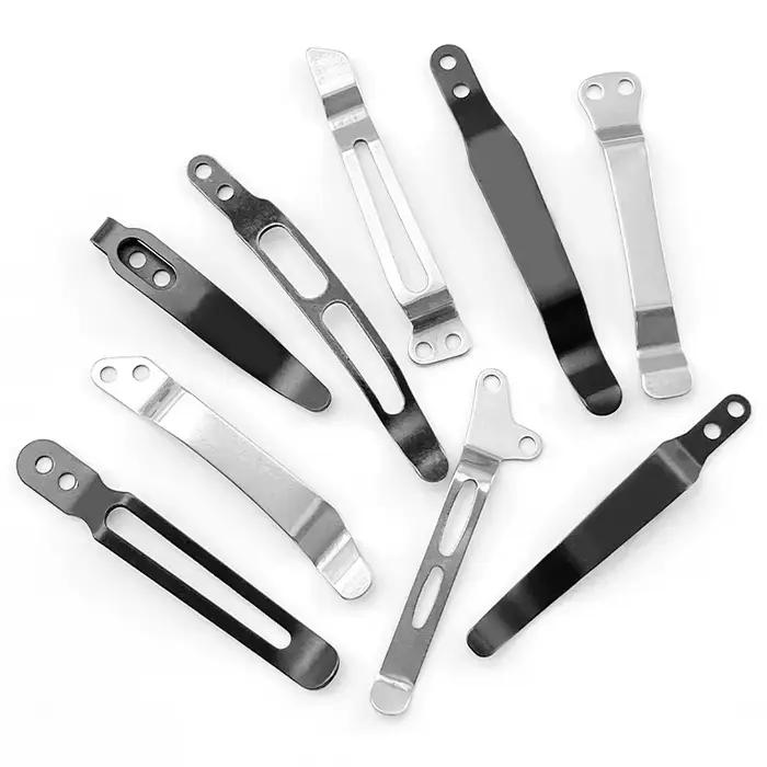 Nouveau Clip arrière en acier inoxydable pour bricolage couteau de poche pliant outil accessoires de bricolage Clip arrière couteau pliant personnalisé support de Clip arrière