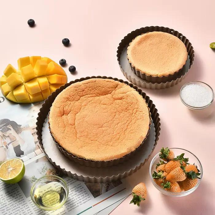 Moule à tarte cannelé, cuisson du fond amovible