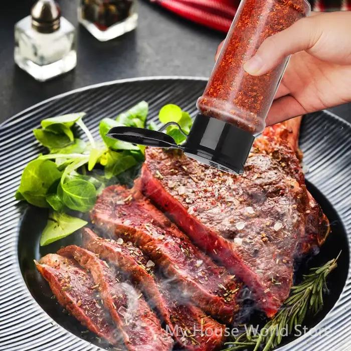 Pots pour épices, salière et poivrière, pot d'assaisonnement, organisateur d'épices, condiments de Barbecue en plastique, outil Gadget de cuisine, 5/10/15/20 pièces