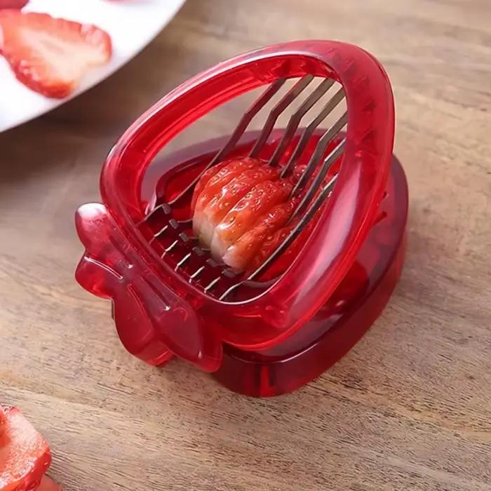 Coupe-fraises en acier inoxydable, lame tranchante, petit outil pour décorer les coupes à dessert, les supports à gâteaux, la décoration du pain fait maison