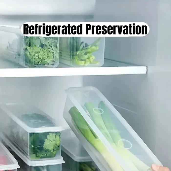 Boîtes de rangement pour réfrigérateur avec couvercle