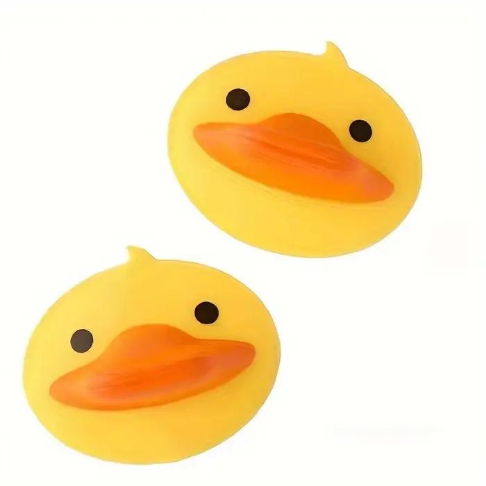 AdTosYellow Canard Silicone Pot Holders, Degré de chaleur, Mini four Gants pour Kijavtchen Cooking & Baking-Kitchen, 2PCs