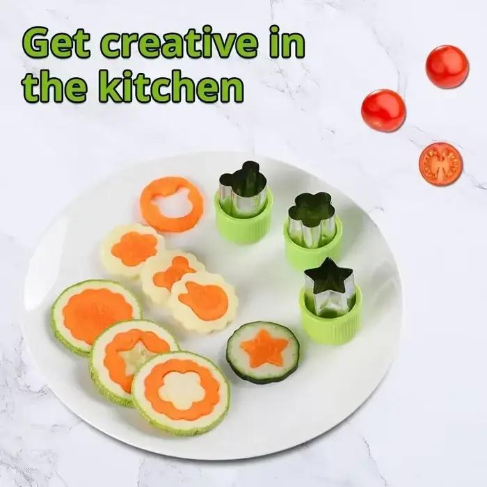 Coupe-fruits pour enfants en acier inoxydable avec formes variées pour biscuits, gâteaux et sandwichs pour des repas créatifs et amusants occasions spéciales