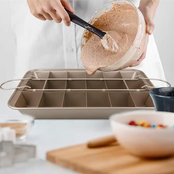 Poêle à Brownie avec séparateurs
