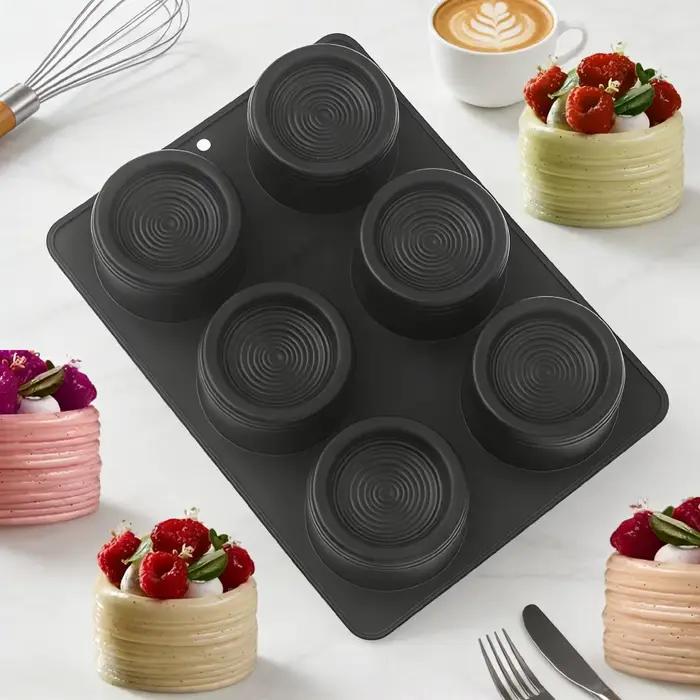 Moule à pâtisserie en silicone 6 cavités Mont-Blanc