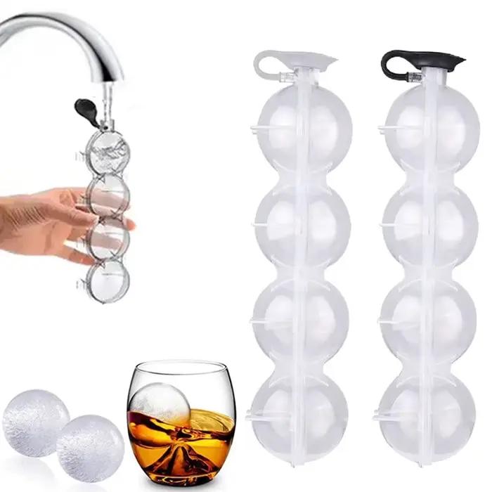Grand moule à glaçons en forme de boule ronde, boîte à glaçons, utilisation pour cocktail, sphère, bricolage, maison, bar, fête, outils