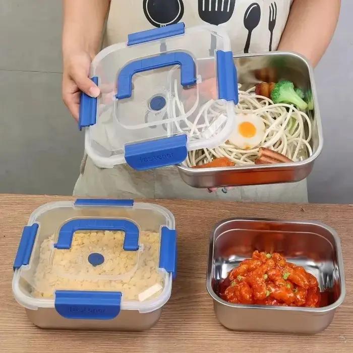 Boîte à salade et à fruits en acier inoxydable