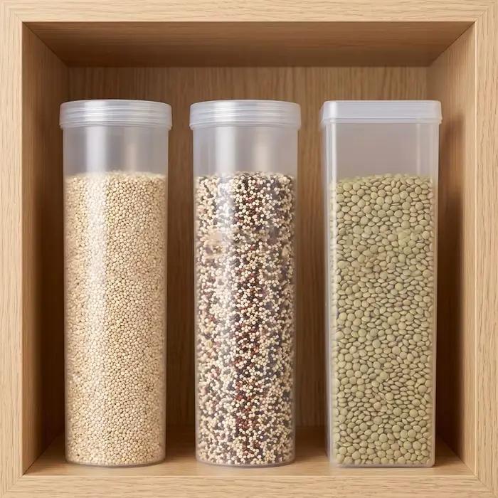 Boîte de rangement en plastique pour biscuits