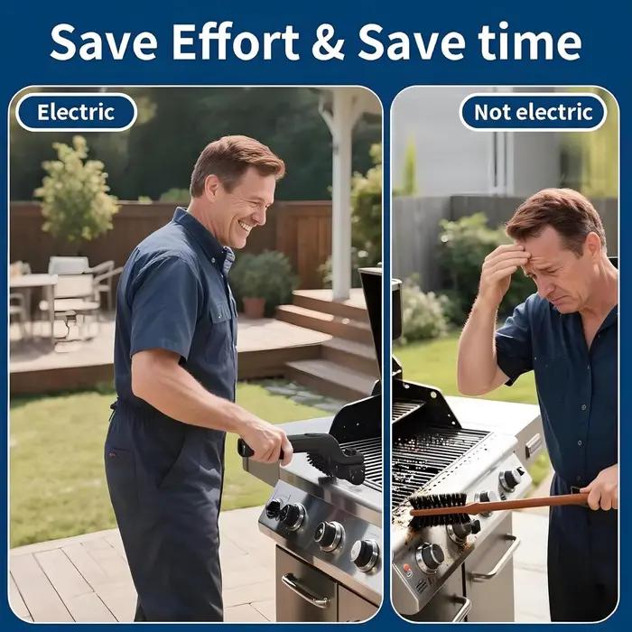 Brosse de nettoyage électrique pour barbecue