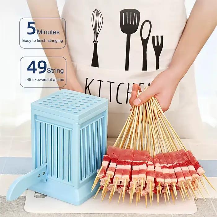 Kit de fabrication de brochettes de viande à 49 trous