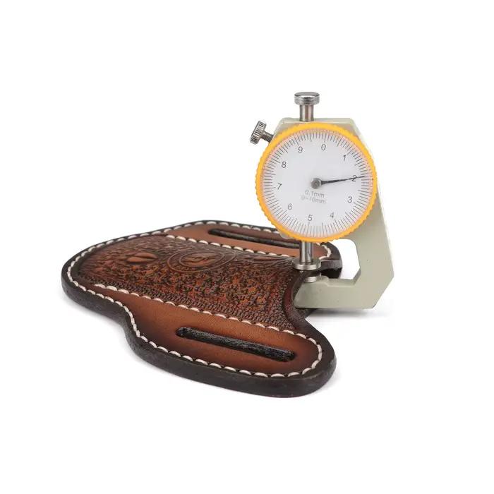Étui pour couteau pliant en cuir Tourbon Carve, pochette EDC avec boucle de ceinture, marron (les couteaux ne sont pas inclus)