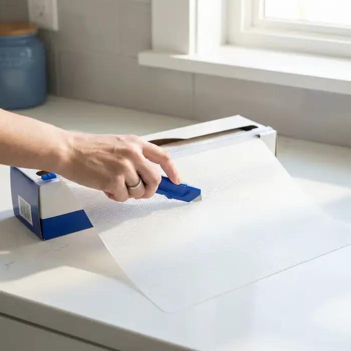 Planche à découper antibactérienne en POE, papier plastique découpable, 24x300CM, tapis de découpe jetable pour extérieur