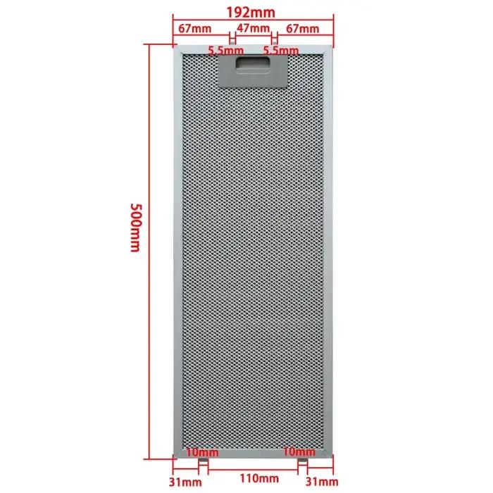 Filtre pour hotte aspirante Teka 500x192mm 61874021