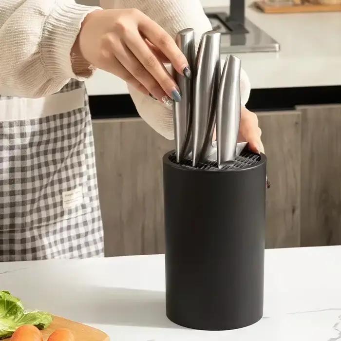 Porte-couteau 17.5cm, support de rangement pour couteaux insérés