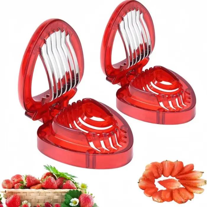 Coupe-fraises en acier inoxydable, lame tranchante, petit outil pour décorer les coupes à dessert, les supports à gâteaux, la décoration du pain fait maison