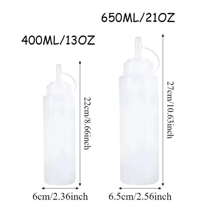 Bouteille de Sauce multifonctionnelle pour assaisonnement, bouteille à presser adaptée aux assaisonnement de tomate, conteneurs de Barbecue, 1/2/3 pièces